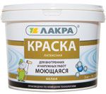 ЛАКРА Краска латексная моющаяся белая 6,5 кг.