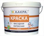 ЛАКРА Краска фасадная латексная белоснежная 6,5 кг
