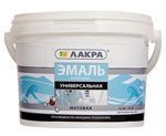 ЛАКРА Эмаль акрил. универ. бел. п/глянц. 2,4кг.