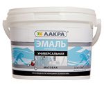 ЛАКРА Эмаль акрил. универ. бел. мат. 0,9кг.
