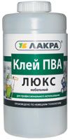 ЛАКРА Клей ПВА меб. ЛЮКС  0,9 кг.